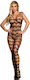 Subblime Bodystocking Plasă Cu Deschidere La Partea Inferioară Negru