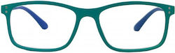 Frog Optical Lesebrille +1.50 in Grün Farbe