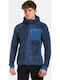 Men's Fleece Cardigan with Hood Dark Blue