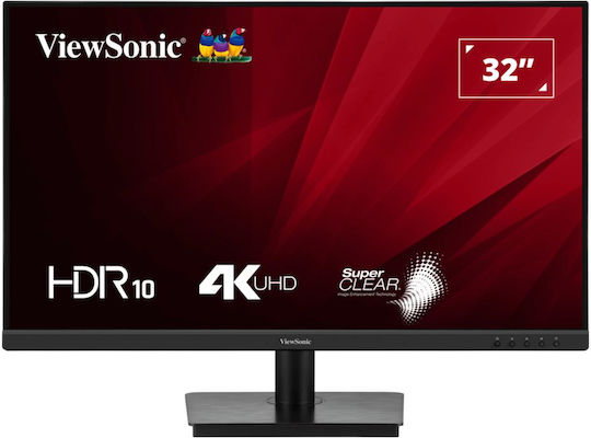 Viewsonic VA3208-4K-HD VA HDR Monitor 32" 4K 3840x2160 με Χρόνο Απόκρισης 4ms GTG