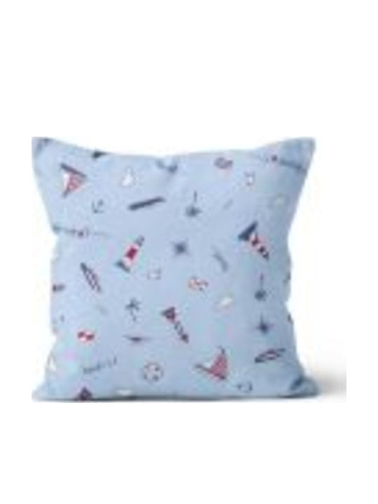 Beauty Home Kinder Wurfkissen Hellblau 45x45cm