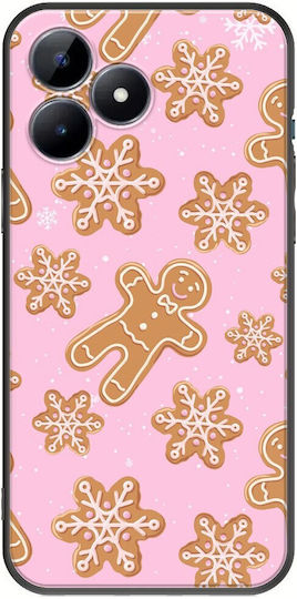 Gingerbread Realme C51 Black Tpu Μαύρη Σιλικόνη