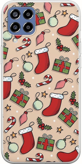 Cute Xmas Samsung Galaxy M33 5g Flexible TPU Transparent Silicone