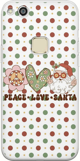 Peace Love Santa Huawei P10 Lite Flexible TPU Transparent Silicone