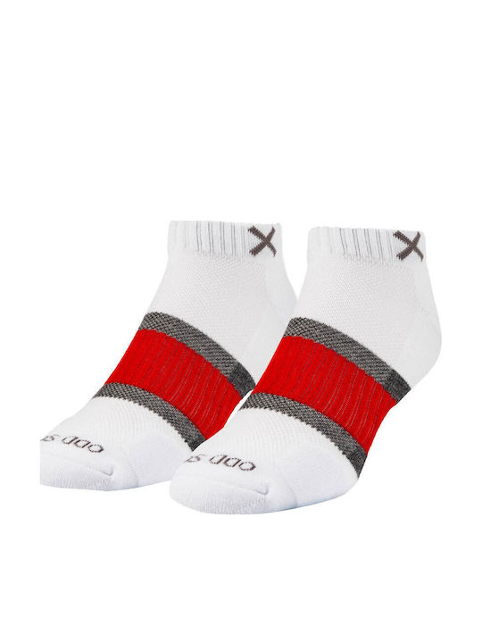 Odd Sox BASIX Bărbați Șosete White/gray/red 1Pachet