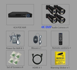 Surveillance System Security Camera Cameras IP 8MP