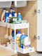 TimelessTools Plastic Cupboard Shelf 33x40x23cm 2 Pieces White