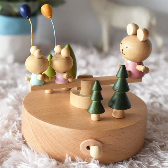 Decorative Home made of Wooden 11x11x10.8cm 1pcs