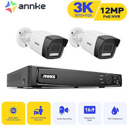 Annke Sistem de Supraveghere 2 Camere Camerelor IP 5MP