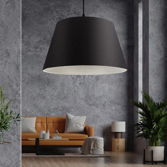 GloboStar Triangle Pendant Light Black with Socket E27 37x37x70cm