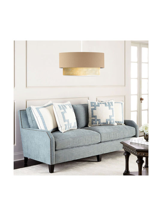 GloboStar Biggie Pendant Light Beige with Socke...