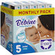 Bebino Πάνες με Αυτοκόλλητο Junior Monthly Pack No. 5 για 11-25kg 130τμχ