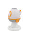 Keskor Kids Portable Lamp Spaceship White 19x13x13.5εκ.