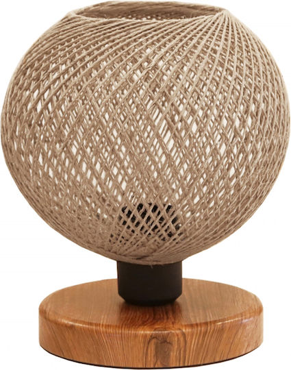 GloboStar Dekorative Lampe mit Fassung für E27 Lampe Braun