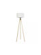 GloboStar Saga Floor Lamp H140xW38cm. with Socket for Bulb E27 Beige