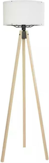 GloboStar Saga Stehleuchte H140xB38cm. mit Fassung für Lampe E27 Beige