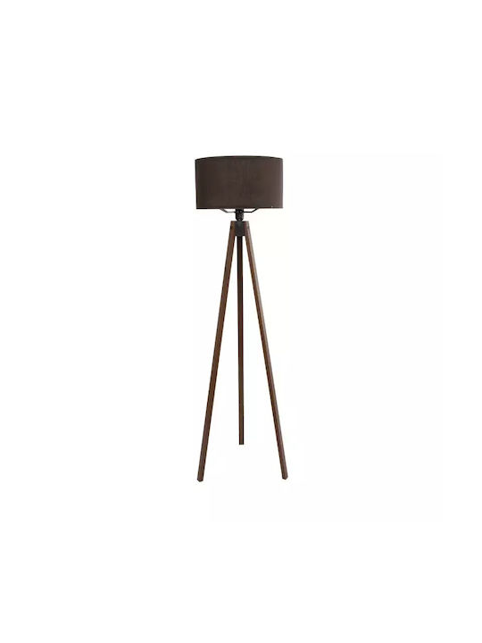 GloboStar Saga Floor Lamp H140xW38cm. with Socket for Bulb E27 Brown