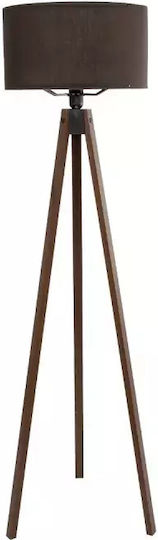 GloboStar Saga Stehleuchte H140xB38cm. mit Fassung für Lampe E27 Braun