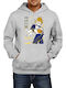 Men's Hoodie Sweatshirt Dragon Ball Z Tralala Vegeta 02 Gray