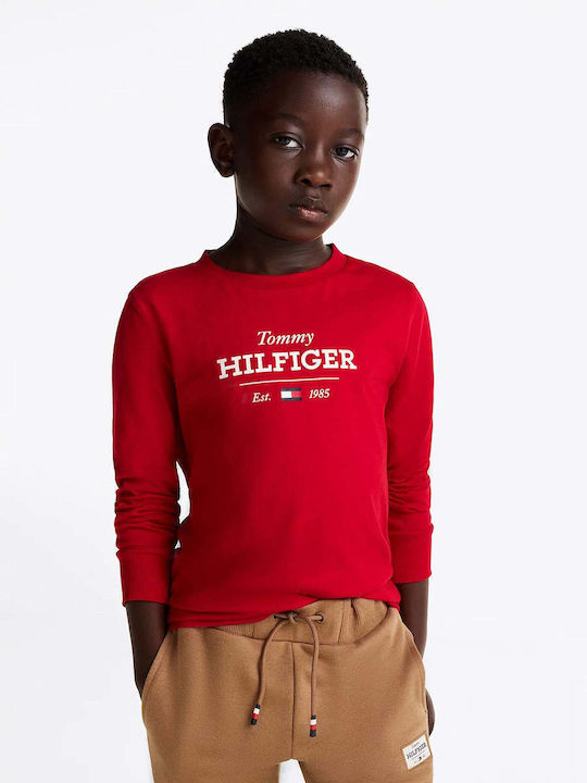 Tommy Hilfiger Παιδική Μπλούζα Μακρυμάνικη Κόκκ...