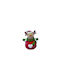 JK Home Decoration Weihnachtliche Keksdose Rot L20.5xB18xD14.5cm.