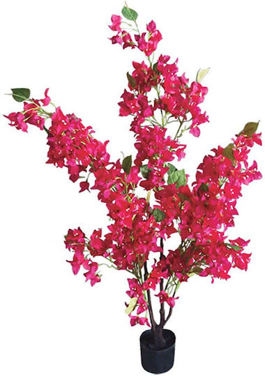 Artificial Fuchsia Bougainvillea Tree in Pot H120cm 4/box