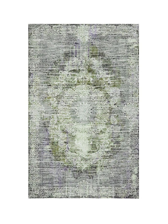 Domoletti Non-slip Rectangular Gray Living Room Rug 120x180cm