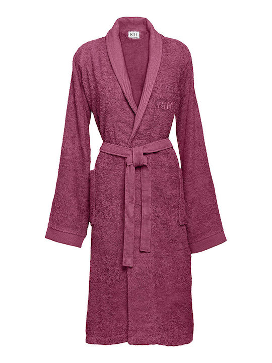 Beauty Home 3404 Collar Bathrobe Damascus