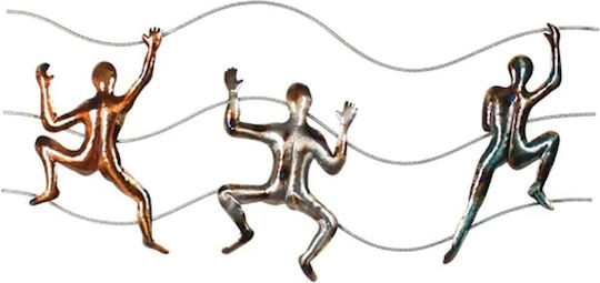 Metal Wall Decor Climbing 82x38x3cm 6/box