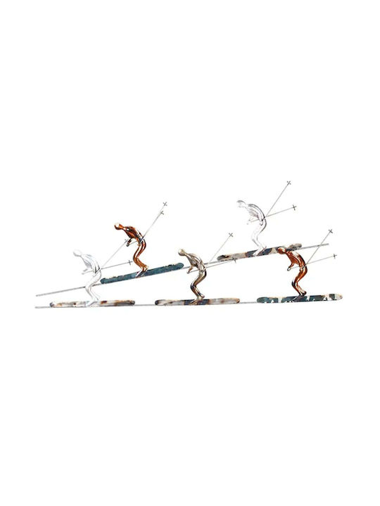 Μεταλλικο Διακοσμητικο Τοιχου Σκιερ 87x35x3cm 1/4κιβ
