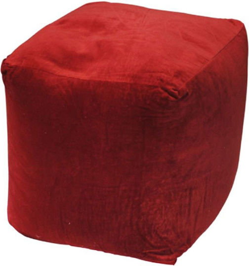 Bean Bag Chair Stool Mod Red 45x45x45cm