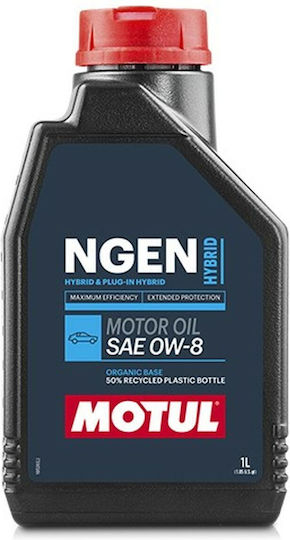 Motul Ngen Hybrid Synthetisch,Polyester/Cotton/Leather Autopflegeöl 0W-8 1Es