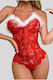 Siya Miting Sexy Bodysuit Rot