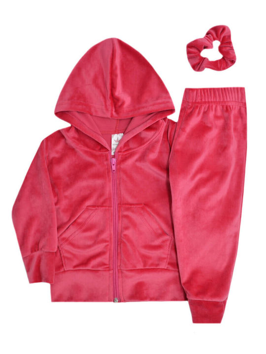 Kinder Sweatpants Set - Jogginganzug Fuchsia 3Stück