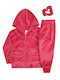 Kinder Sweatpants Set - Jogginganzug Fuchsia 3Stück