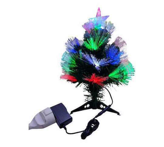 cu lumină LED Decorațiune de Crăciun Braduleț Cireșe Aspect natural 35cm. Împodobit Verde Tree