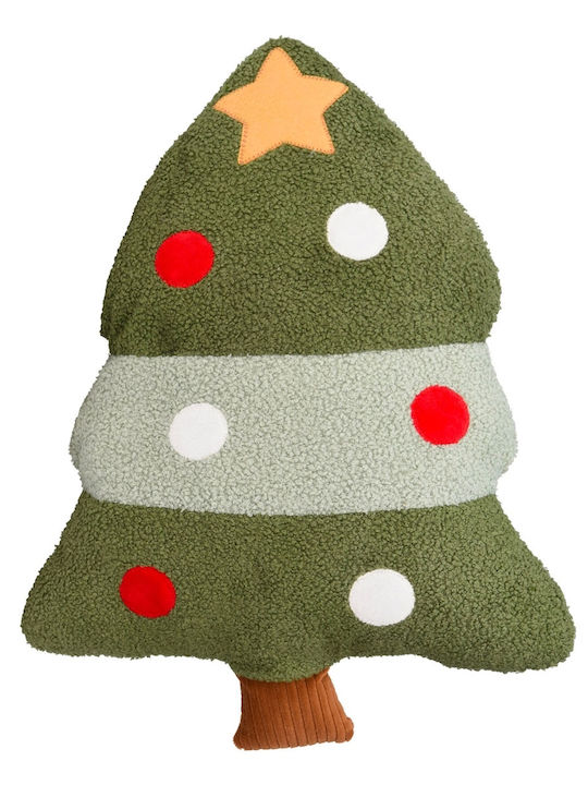 Christmas Decorative Pillow Tree Green 33x52cm