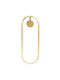 Opviq Wall Lamp with Integrated LED and Warm White Light Gold 17x17x10cm