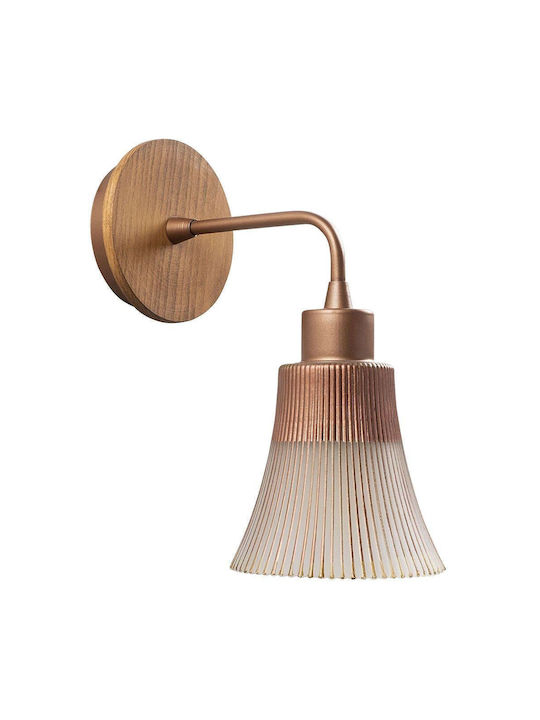 Opviq Lamp Wall with Socket E27 Beige 13x28cm