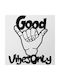 Good Vibes Only Wall Decor 279enz1171 52x58cm Black Wallity Metal
