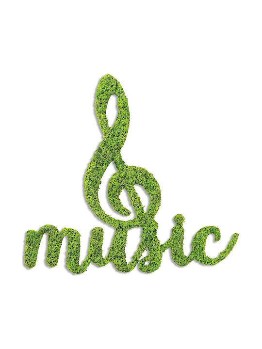 Wall Decor Music Moss 931ntr1124 52x50cm Green Wallity MDF