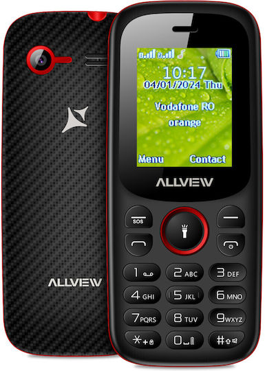 Allview L802 Dual SIM Mobile with Buttons Black/Red
