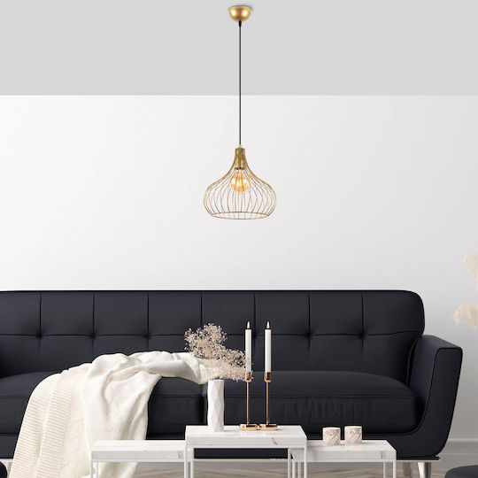 Opviq Teldamla Κρεμαστό Φωτιστικό Κίτρινο 22x22x120εκ. Opviq Teldamla Κρεμαστό Φωτιστικό Κίτρινο 22x22x120εκ.
