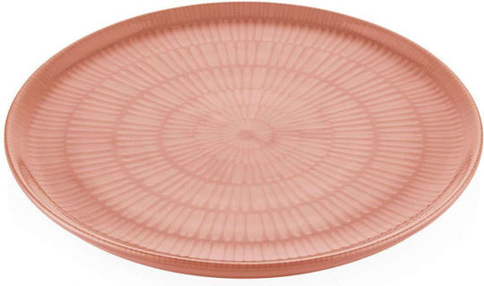 Hermia Serving Bowl Round Ceramic Red with Diameter 30cm