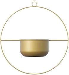 Aberto Design Blumentopf Metall Gelb