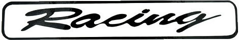 Idealstore Dz-077 Racing Alb 15 Cm Abtibild