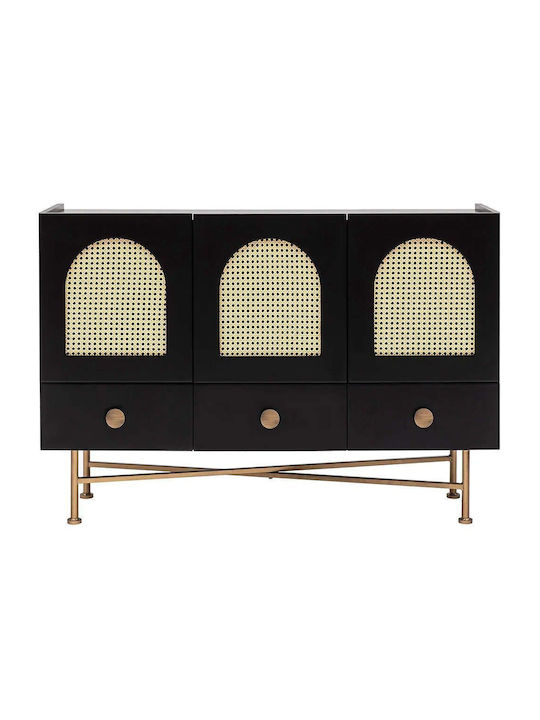 Bufet Cliff Multi-black 123x38x63cm
