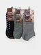 Q&Y Γυναικείες Κάλτσες Multicolor 3Pack