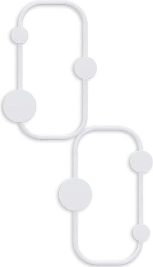 6-Positionen Wandhaken Marienkäfer 494pyt1161 26x5x48cm Weiß Wallity Metall 6-Positionen Wandhaken Marienkäfer 494pyt1161 26x5x48cm Weiß Wallity Metall