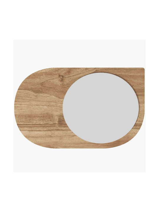 Pubble Wall Mirror 116sam1230 60x2.2x90cm Walnu...